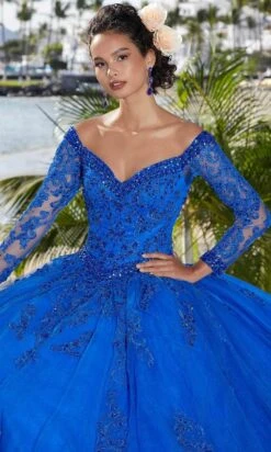 Mori Lee 89360 - Shimmered Tulle Quinceañera Dress -Mori Lee mori lee 89360 shimmered tulle quinceanera dress prom dresses 31392836550739