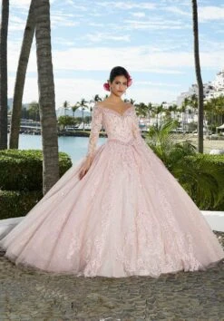 Mori Lee 89360 - Shimmered Tulle Quinceañera Dress -Mori Lee mori lee 89360 shimmered tulle quinceanera dress special occasion dress 31366130106451