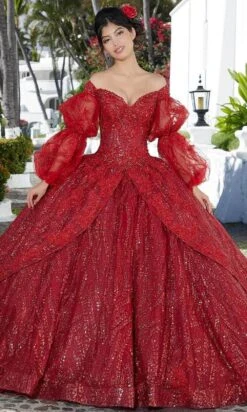 Mori Lee 89361 - Shimmering Off-shoulder Ballgown