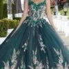 Mori Lee 89362 - Floral Appliqued Quinceañera Dress