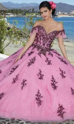 Mori Lee 89365 - Beaded Off-shoulder Ballgown