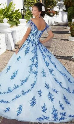 Mori Lee 89365 - Beaded Off-shoulder Ballgown -Mori Lee mori lee 89365 beaded off shoulder ballgown ball gowns 30806057779283