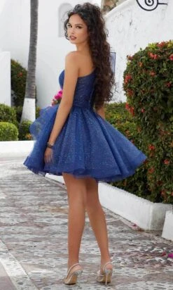 Mori Lee 9599 - Asymmetric Flounce A-Line Cocktail Dress -Mori Lee mori lee 9599 asymmetric flounce a line cocktail dress cocktail dresses 30788536205395