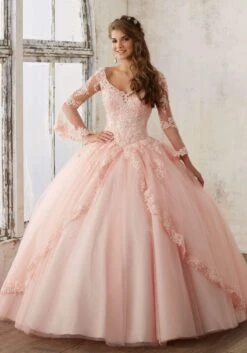 Vizcaya By Mori Lee - 60015 Sheer Bell Sleeve Embroidered Ballgown 10 Vizcaya By Mori Lee - 60015 Sheer Bell Sleeve Embroidered Ballgown -Mori Lee vizcaya by mori lee 60015 sheer bell sleeve embroidered ballgown quinceanera dresses 14538560569427
