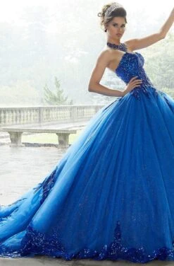 Vizcaya By Mori Lee - 60110 Strapless Patterned Sequin Bodice Ballgown 7 Vizcaya By Mori Lee - 60110 Strapless Patterned Sequin Bodice Ballgown -Mori Lee vizcaya by mori lee 60110 strapless patterned sequin bodice ballgown quinceanera dresses 0 royal 13727798198355