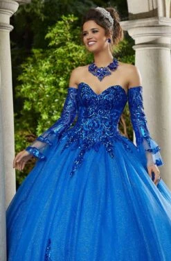 Vizcaya By Mori Lee - 60110 Strapless Patterned Sequin Bodice Ballgown 6 Vizcaya By Mori Lee - 60110 Strapless Patterned Sequin Bodice Ballgown -Mori Lee vizcaya by mori lee 60110 strapless patterned sequin bodice ballgown quinceanera dresses 13727798231123