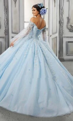 Vizcaya By Mori Lee - 60143 Beaded Off Shoulder Ball Gown -Mori Lee vizcaya by mori lee 60143 beaded off shoulder ball gown quinceanera dresses 28428107972691