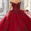 Vizcaya By Mori Lee - 60146 Appliqued Off Shoulder Ball Gown