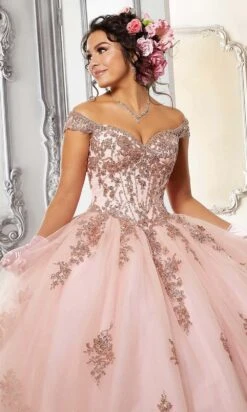Vizcaya By Mori Lee - 60146 Appliqued Off Shoulder Ball Gown -Mori Lee vizcaya by mori lee 60146 appliqued off shoulder ball gown quinceanera dresses 28428116459603