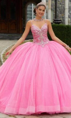 Vizcaya By Mori Lee 60175 - Rhinestone-Beaded Tulle Gown