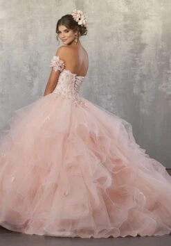 Vizcaya By Mori Lee - 89174 Floral Applique Off-Shoulder Tulle Gown 8 Vizcaya By Mori Lee - 89174 Floral Applique Off-Shoulder Tulle Gown -Mori Lee vizcaya by mori lee 89174 floral applique off shoulder tulle gown quinceanera dresses 28111834382419