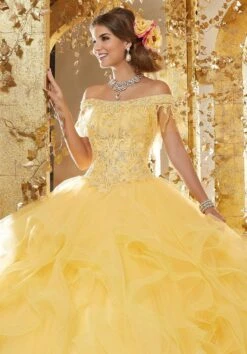 Vizcaya By Mori Lee - 89237 Off Shoulder Flounced Tulle Ballgown 11 Vizcaya By Mori Lee - 89237 Off Shoulder Flounced Tulle Ballgown -Mori Lee vizcaya by mori lee 89237 off shoulder flounced tulle ballgown quinceanera dresses 28148950859859