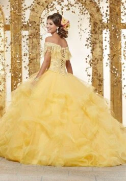 Vizcaya By Mori Lee - 89237 Off Shoulder Flounced Tulle Ballgown 10 Vizcaya By Mori Lee - 89237 Off Shoulder Flounced Tulle Ballgown -Mori Lee vizcaya by mori lee 89237 off shoulder flounced tulle ballgown quinceanera dresses 28148962000979