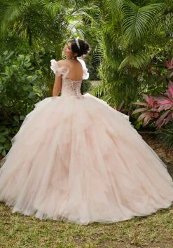 Vizcaya By Mori Lee - 89283 Embroidered Sweetheart Sparkle Tulle Ballgown -Mori Lee vizcaya by mori lee 89283 embroidered sweetheart sparkle tulle ballgown quinceanera dresses 14538556702803