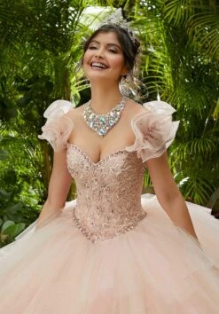 Vizcaya By Mori Lee - 89283 Embroidered Sweetheart Sparkle Tulle Ballgown -Mori Lee vizcaya by mori lee 89283 embroidered sweetheart sparkle tulle ballgown quinceanera dresses 14538556735571