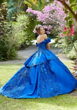 Vizcaya By Mori Lee - 89286 Floral Applique Sweetheart Ballgown -Mori Lee vizcaya by mori lee 89286 floral applique sweetheart ballgown quinceanera dresses 28841638068307