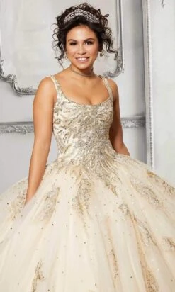 Vizcaya By Mori Lee - 89311 Scoop Appliqued Ball Gown -Mori Lee vizcaya by mori lee 89311 scoop appliqued ball gown quinceanera dresses 28428381192275