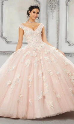 Vizcaya By Mori Lee - 89316 Applique Off Shoulder Tulle Ballgown 12 Vizcaya By Mori Lee - 89316 Applique Off Shoulder Tulle Ballgown -Mori Lee vizcaya by mori lee 89316 applique off shoulder tulle ballgown quinceanera dresses 00 blush 28408552980563