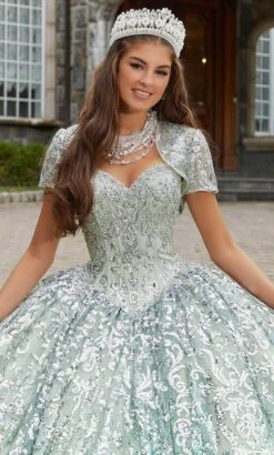 Vizcaya By Mori Lee 89401 - Flounce Sleeved Quinceanera Ballgown -Mori Lee vizcaya by mori lee 89401 flounce sleeved quinceanera ballgown ball gowns 32021188542547