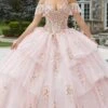 Vizcaya By Mori Lee 89402 - Cold Shoulder Tiered Ball Gown