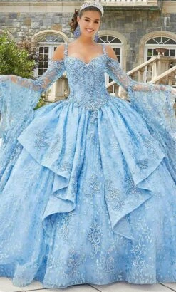 Vizcaya By Mori Lee 89416 - Sleeveless Glittered Quinceanera Gown