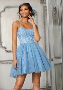 Vizcaya By Mori Lee - 9579 Beaded Scoop Neck A-Line Dress -Mori Lee vizcaya by mori lee 9579 beaded scoop neck a line dress party dresses 28392581988435